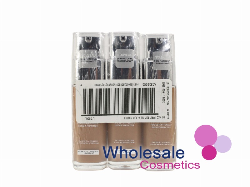 6 x L'Oreal True Match Super-Blendable Foundation - 8.R/8.C  SOUS-TON ROSE